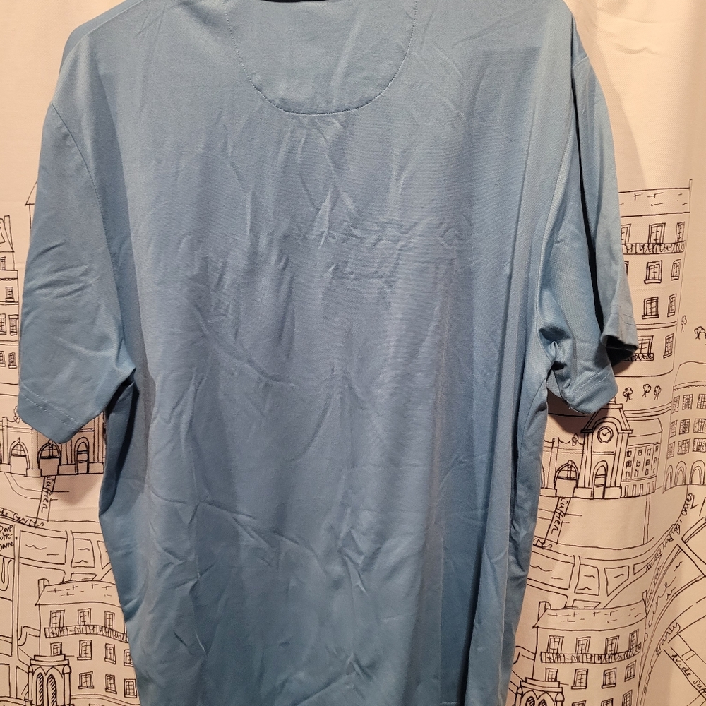 Men's Grand Slam Performance Light Blue Polo Size Large EUC - Picture 4 of 5